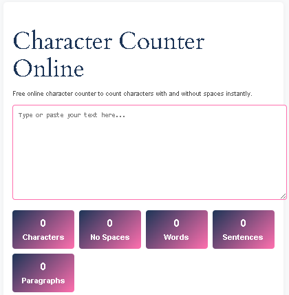 character counter tool